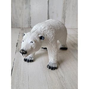Rubber toy‎ polar bear white Antarctica figure squish